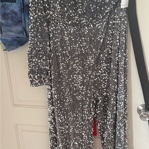 Silver Sequin Jumpsuit